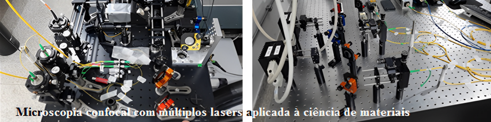 Microscopia confocal com múltiplos lasers aplicada à ciência de materiais